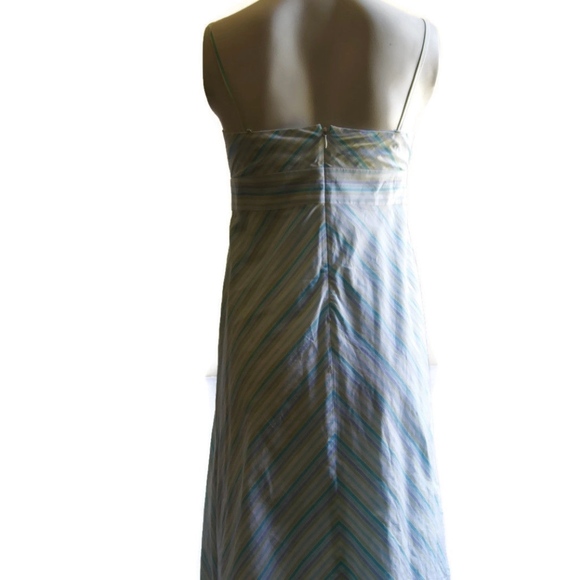 J Crew 100% Cotton Diagonal Stripe Empire Waist - Picture 5 of 8